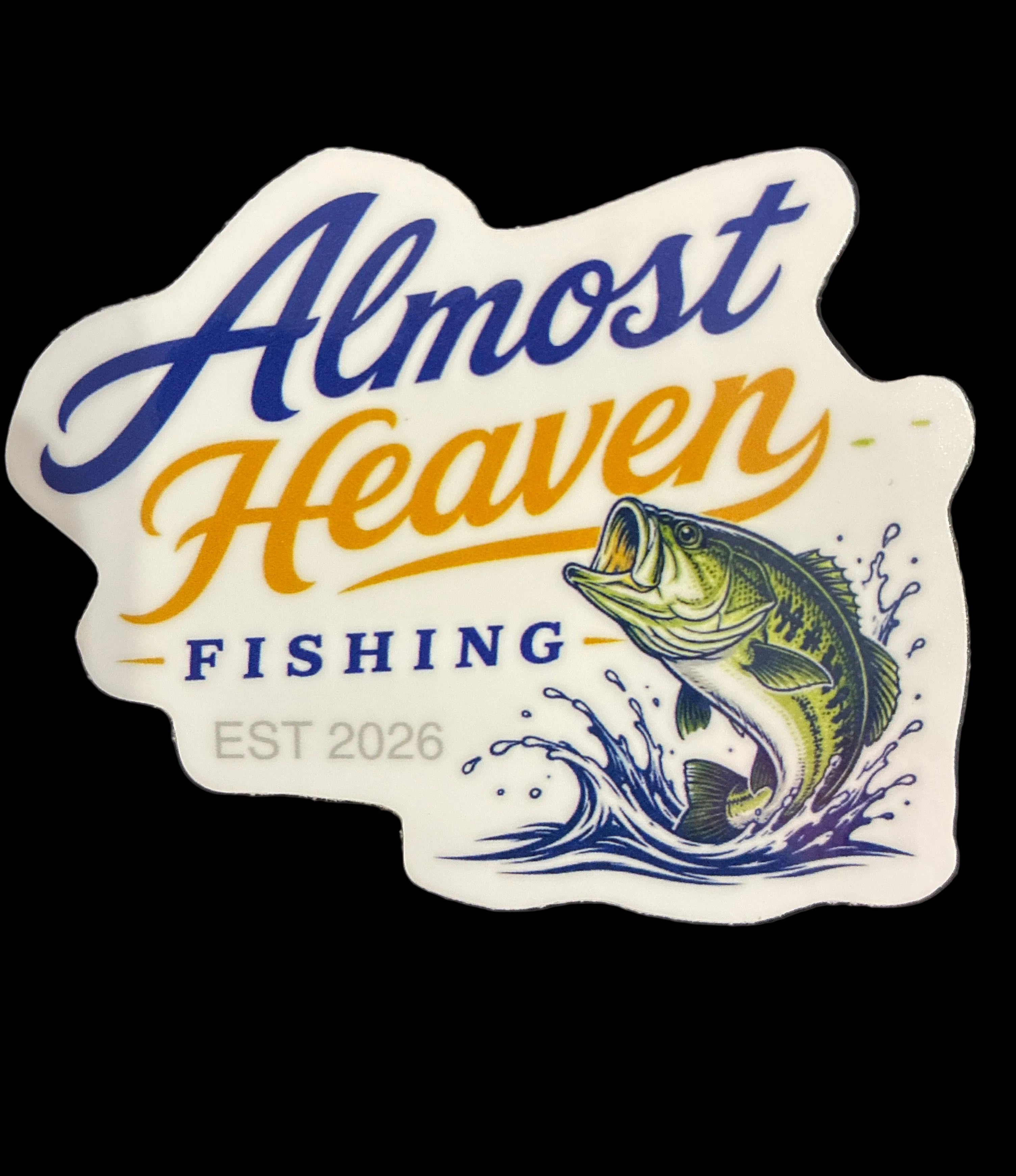Almost Heaven Fishing Stickers